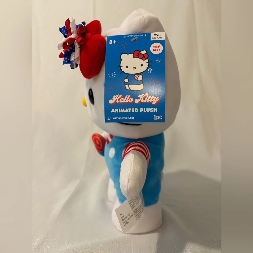 Hello Kitty Fourth Of July Side Stepper Plush - Picture 5 of 5